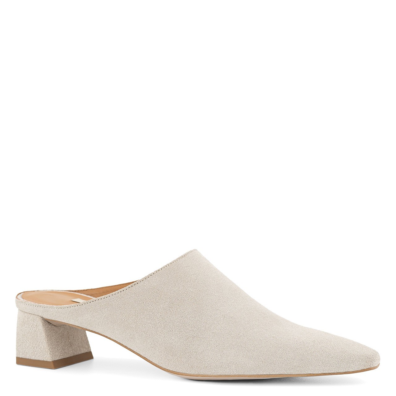 Cream mule shoes