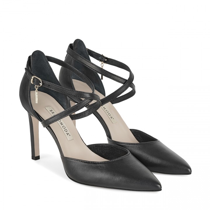 Elegant black stiletto pumps