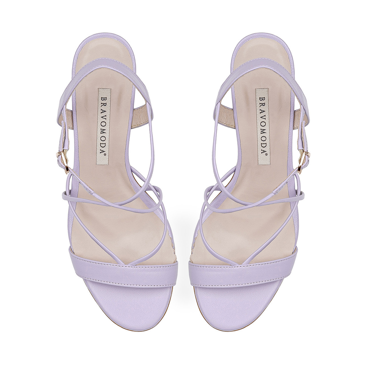 Lilac low heel shoes fashion