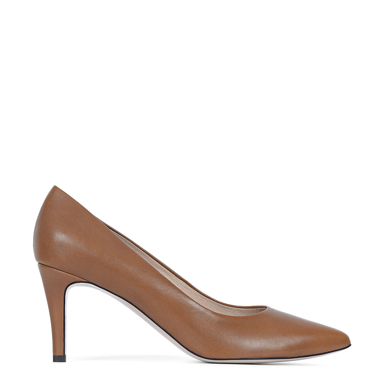 Burberry Jermyn Peep-Toe Ankle Strap Leather Pumps Brown