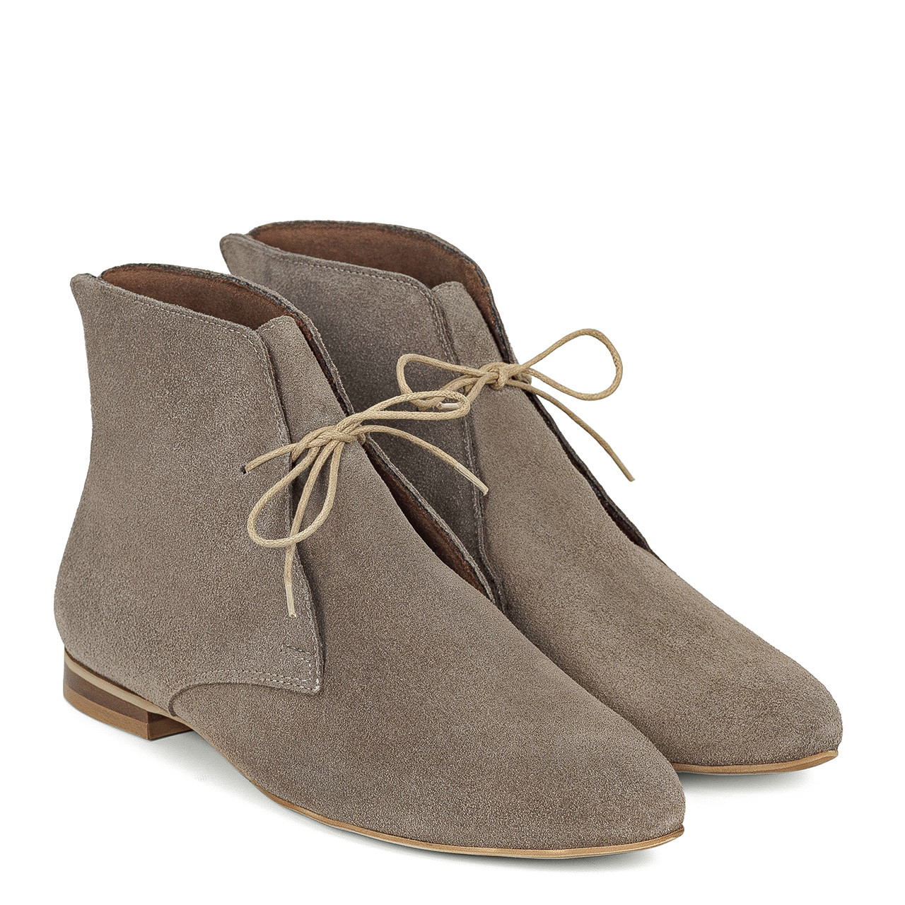 Grey lace up ankle boots hotsell