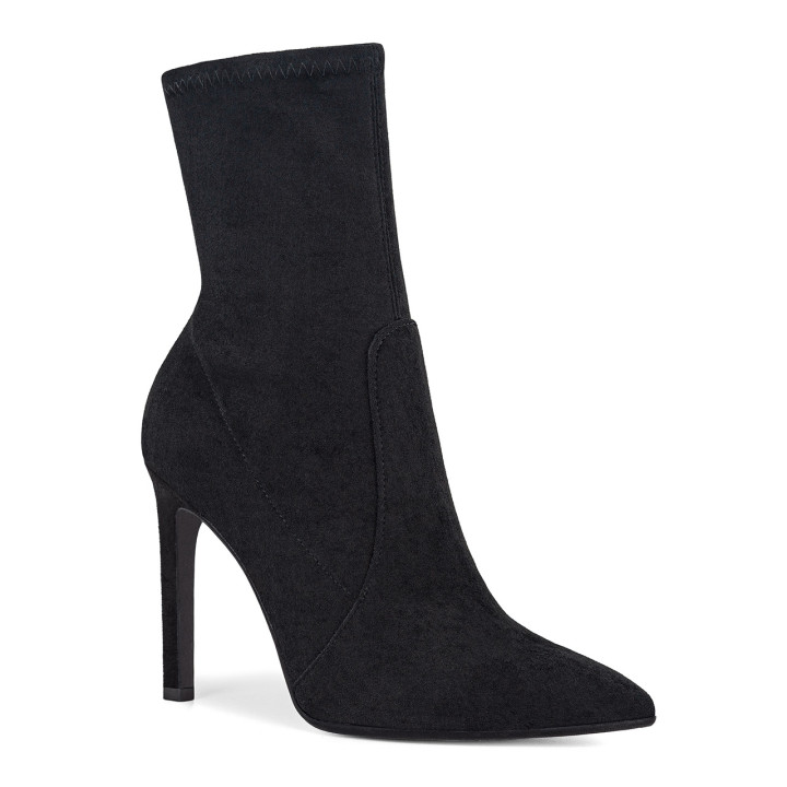 Stretch ankle boots with a stiletto heel