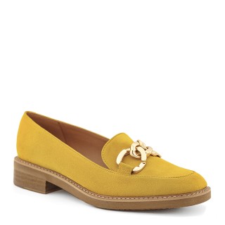 Women's loafers in a unique yellow color
