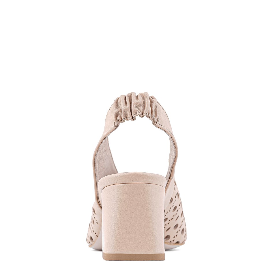 Openwork stiletto pumps with pointed toes